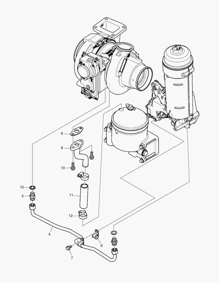 G011-160 LUBRICATION TURBOCHARGER