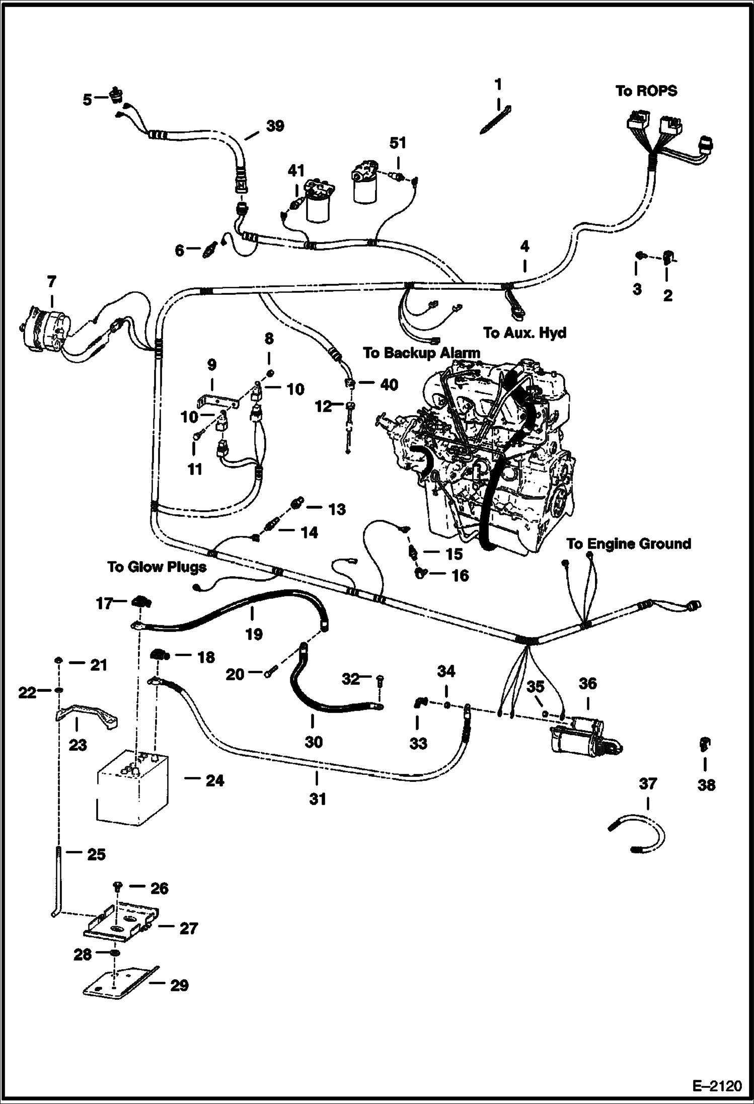Схема ЭЛЕКТРОСХЕМА ДВИГАТЕЛЯ (БЕЗ B.O.S.S. (ОПЦИЯ))