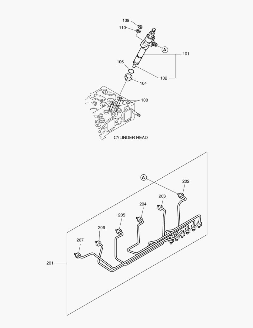 016 INJECTION NOZZLE & INJECTION PIPE