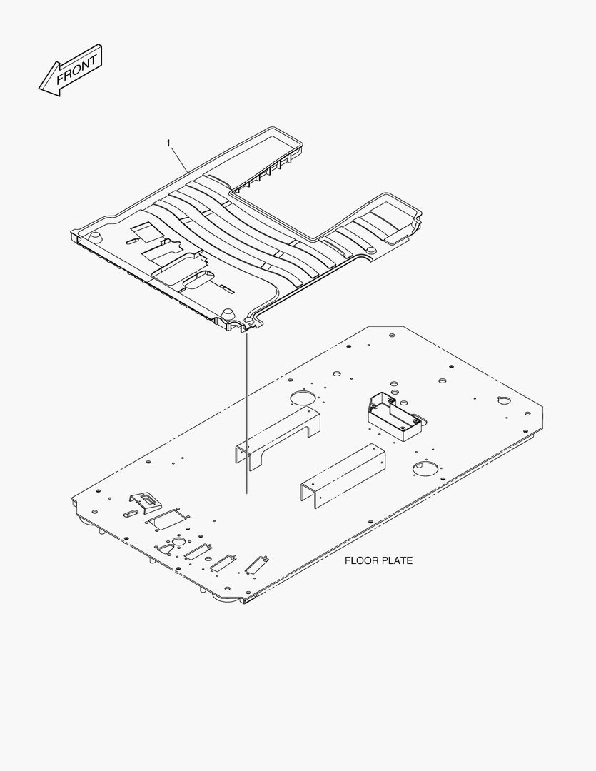 КОВРИК НА ПОЛУ КУЗОВА - 2 ПЕДАЛИ(СИСТЕМА ЗАЩИТЫ ПРИ ОПРОКИДЫВАНИИ)