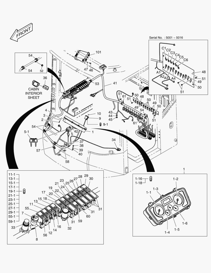 ЭЛЕКТРИЧЕСКИЕ ЗАПЧАСТИ - КАБИНА