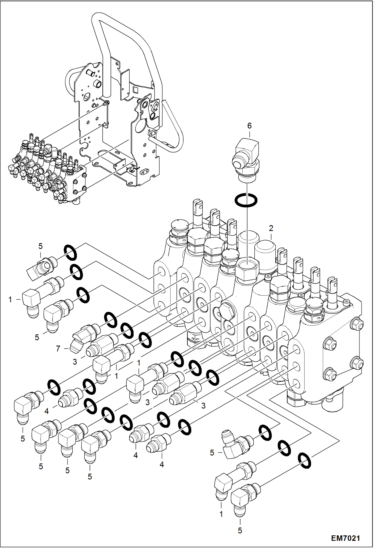 СХЕМА ГИДРАВЛИЧЕСКОЙ СИСТЕМЫ (УСТАНОВКА РЕГУЛИРУЮЩЕГО КЛАПАНА)