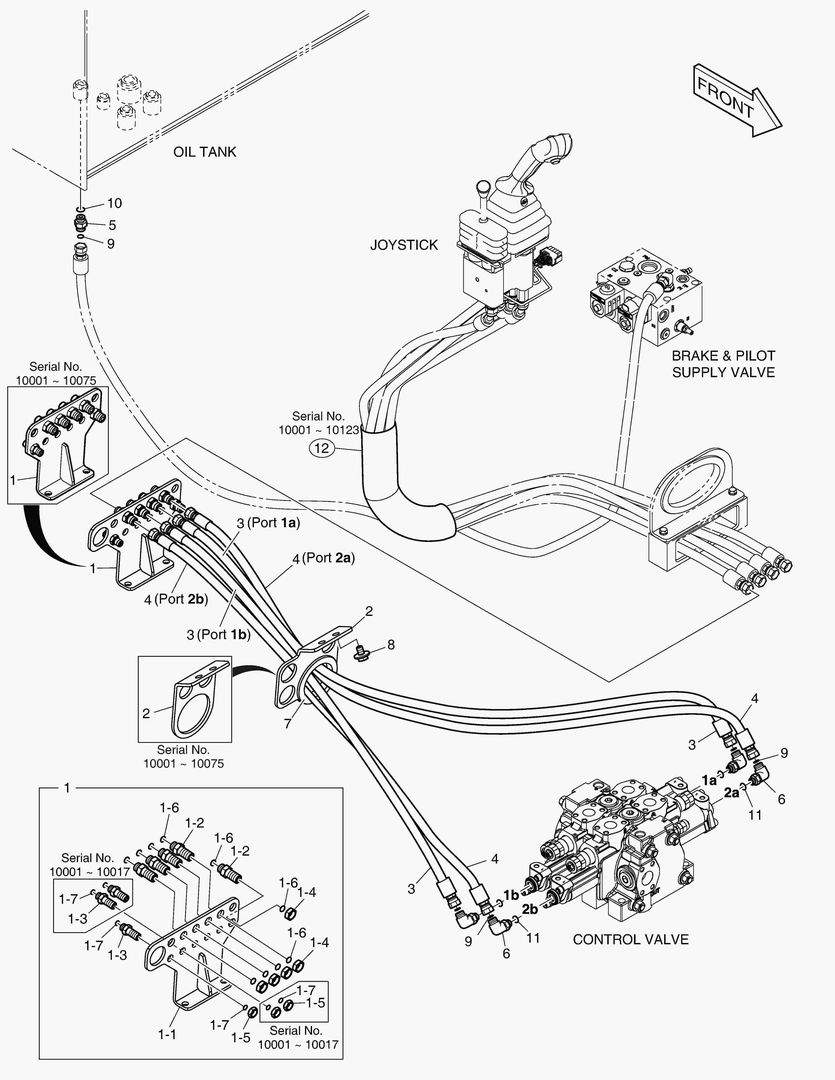 ТРУБОПРОВОД СЕРВОУПРАВЛЕНИЯ - 2 КАТУШКИ
