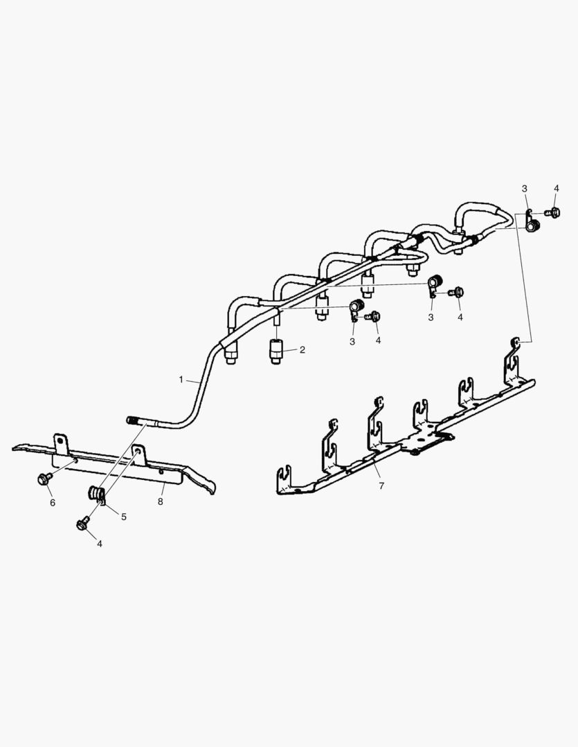 Схема 036 BLEED PIPE ENGINE