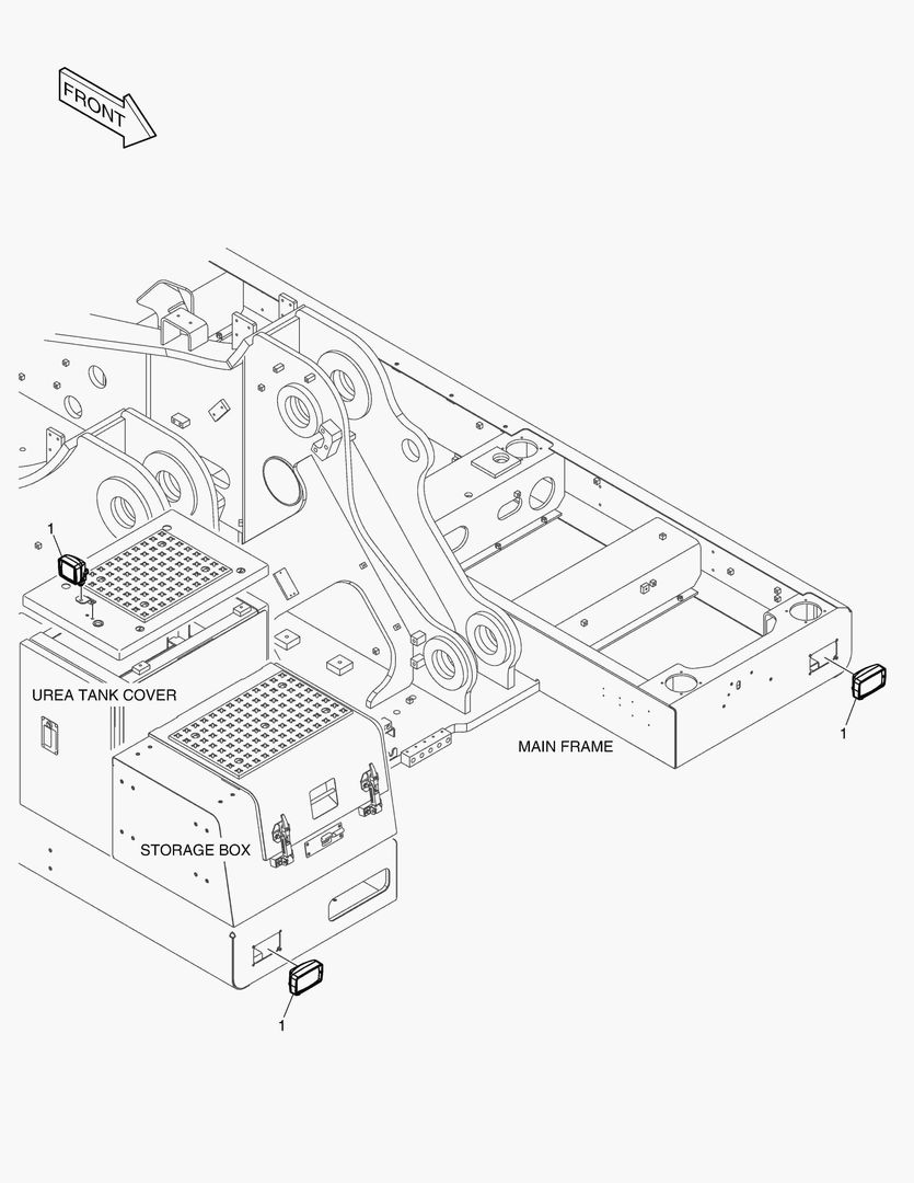7020 ELECTRIC PARTS - FRONT WORKING LAMP(LED)