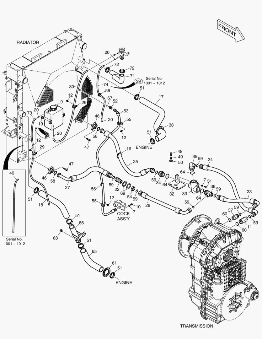 ТУБОПРОВОД МАСЛЯНОГО РАДИАТОРА (1)