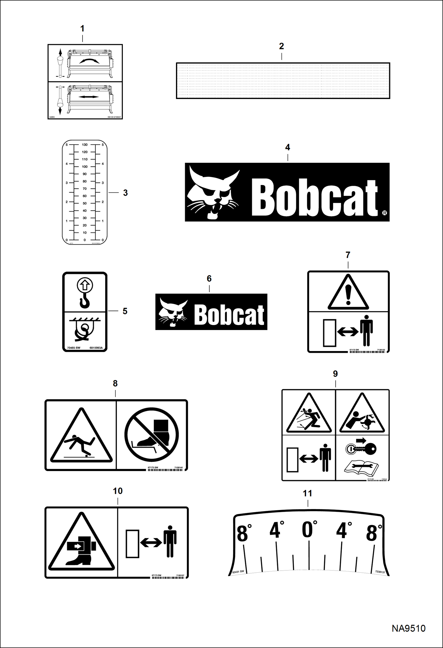 ПЛАНИРОВЩИК (ПРЕДУПРЕЖДАЮЩИЕ ТАБЛИЧКИ) (40-- 991401036 И ВЫШЕ)
