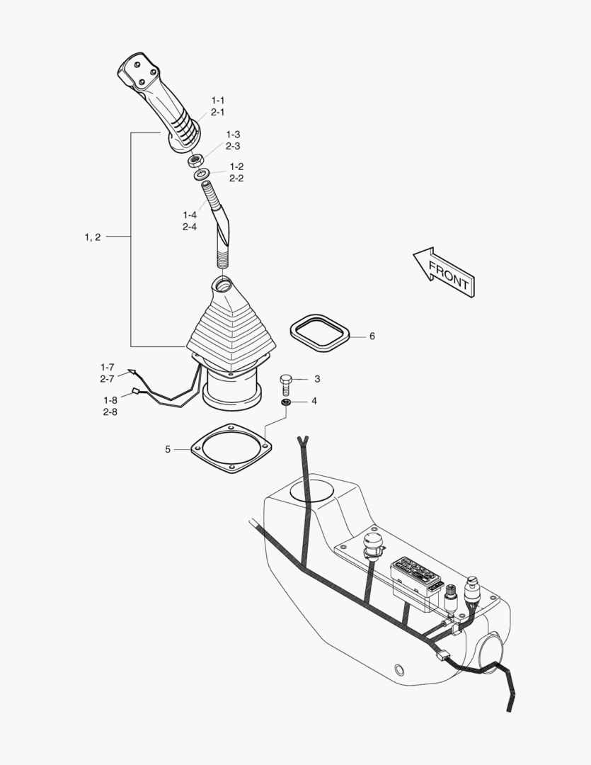 Спецтехника 6360 REMOCON VALVE MOUNTING-3 SWITCH [1096~]