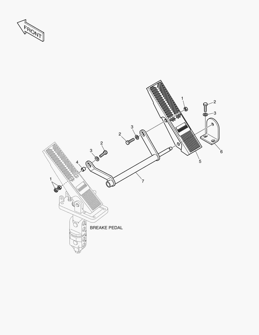 Спецтехника 5510 PEDAL VALVE - OPT.