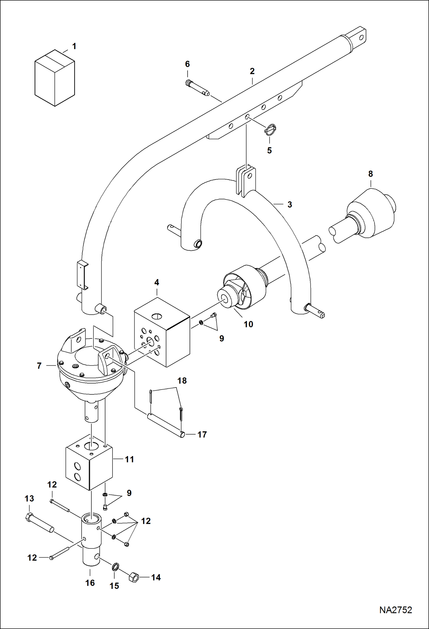 БУР ГИДРАВЛИЧЕСКИЙ (СТРЕЛА И РАМА) (3PTA AMJS)