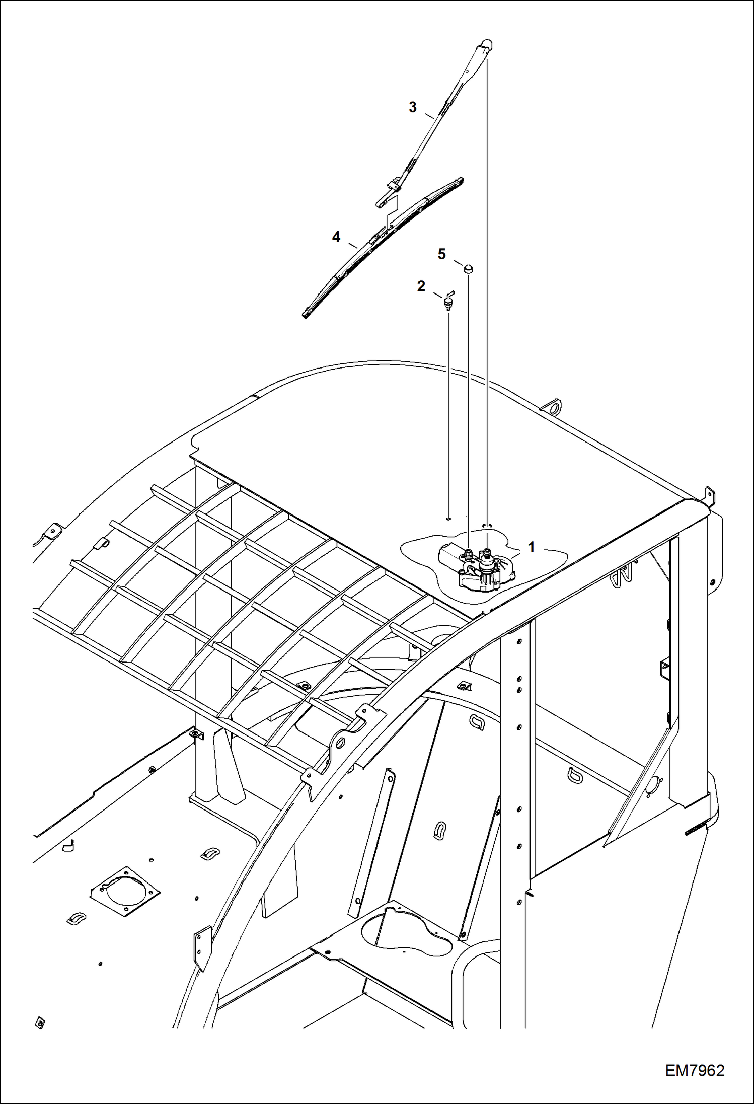 СТЕКЛООЧИСТИТЕЛЬ, УСТАНОВЛЕННЫЙ НА КРЫШЕ