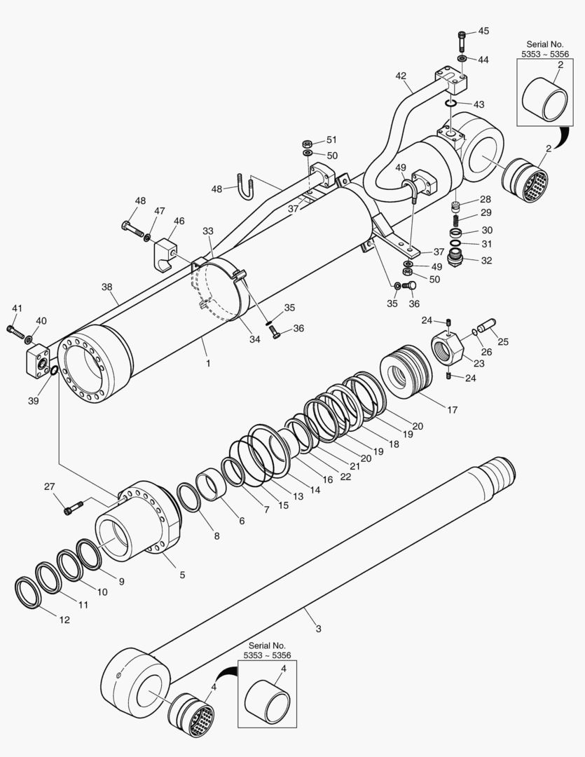 Спецтехника 4351 ARM CYLINDER - ARTI. BOOM [5353~] - главное фото