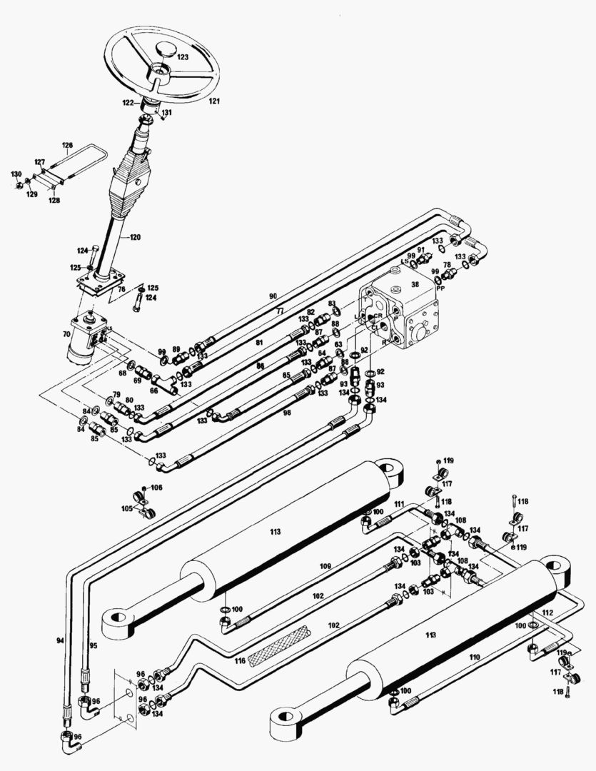 G051-3 STEERING CIRCUIT