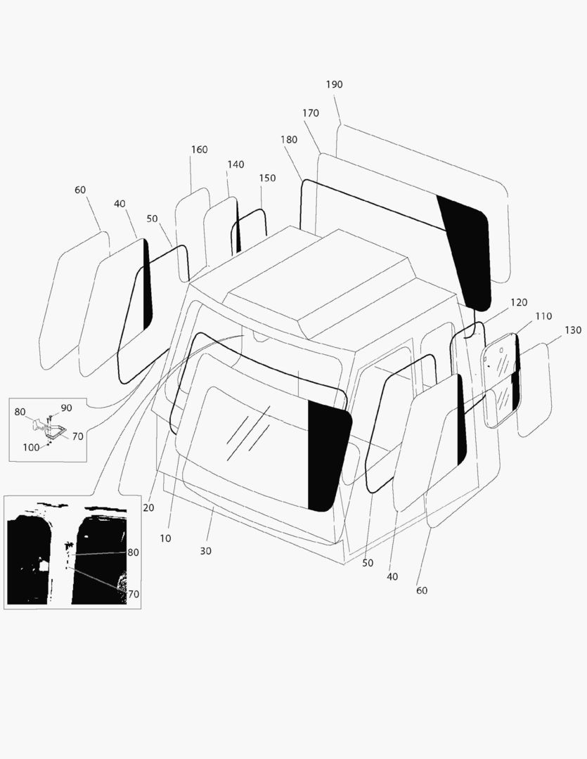 G330-4 WINDOWS IN CABIN