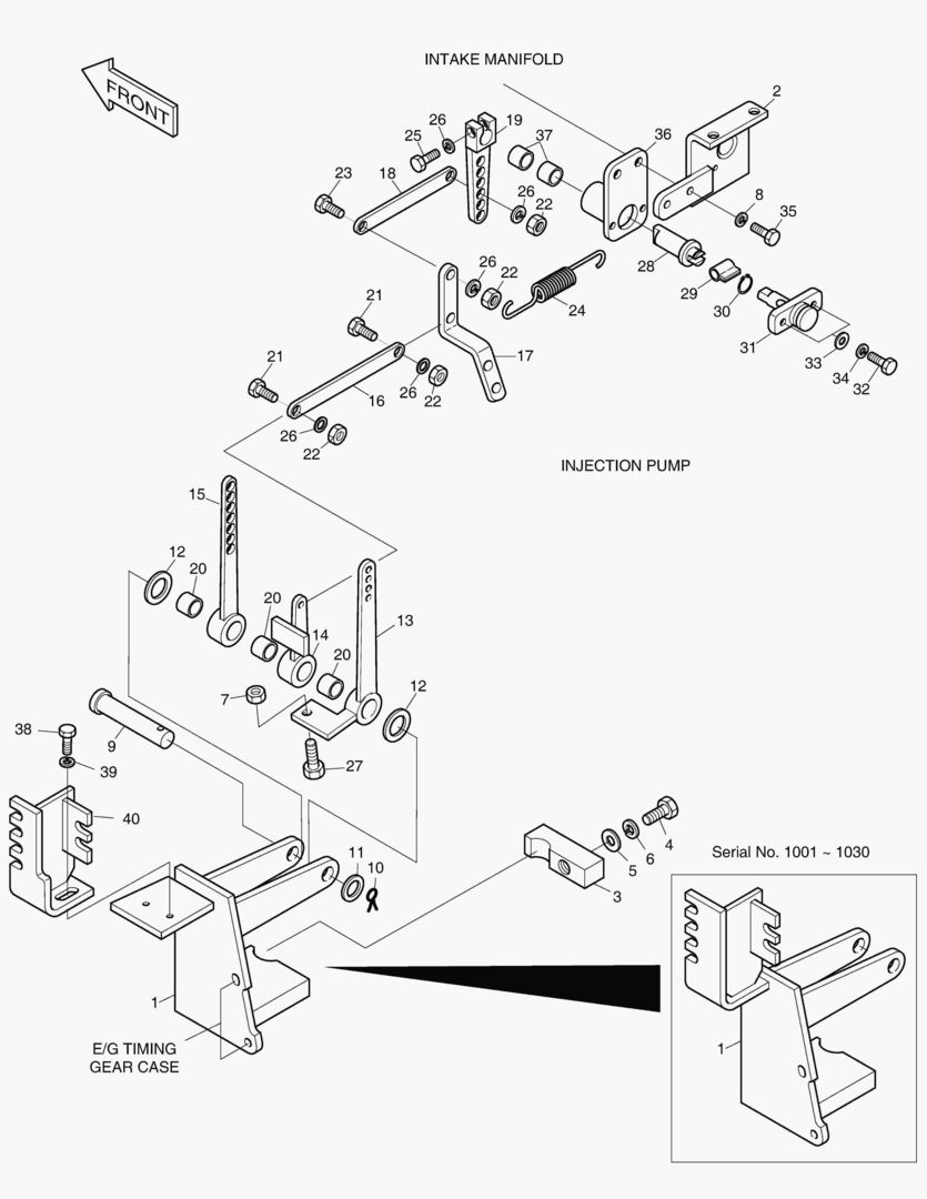 РЫЧАГ В СБОРЕ-ДВИГАТЕЛЬ SUB.