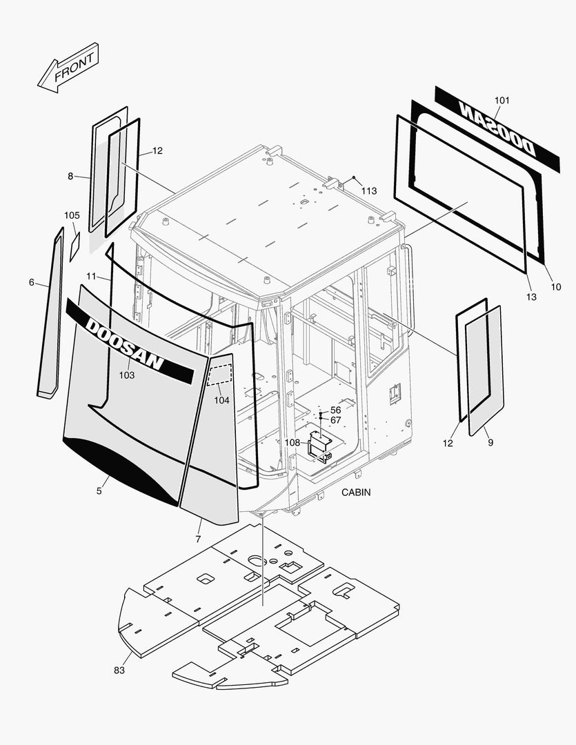 1440 CABIN(6) - GLASS