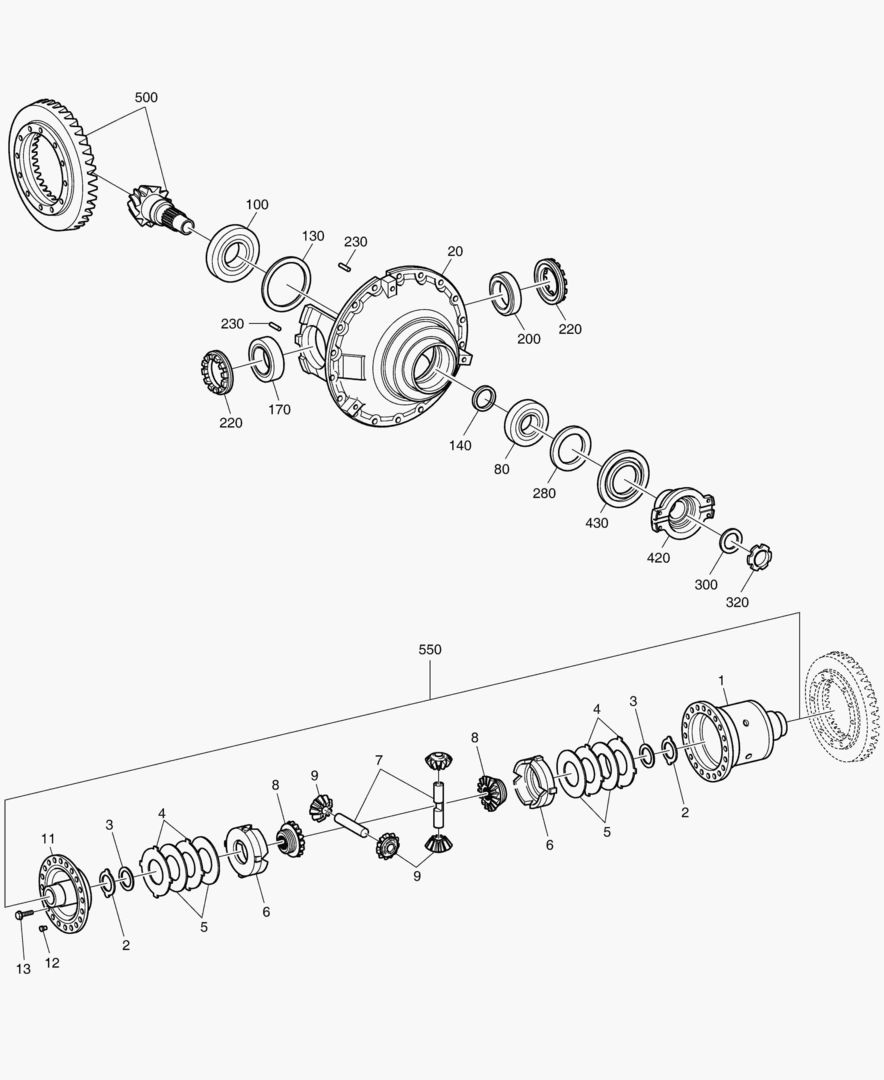 Спецтехника 3320 DIFFERENTIAL CARRIER - FRONT AXLE [3001~10381] - главное фото