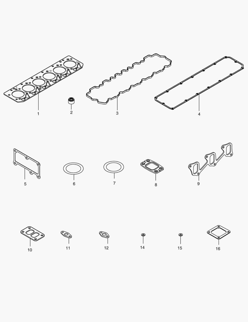 041 OVERHAUL GASKET KIT - TOP
