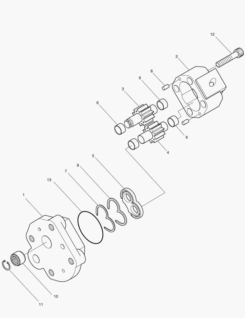 ОСНОВНОЙ НАСОС-ШЕСТЕРЕННЫЙ НАСОС