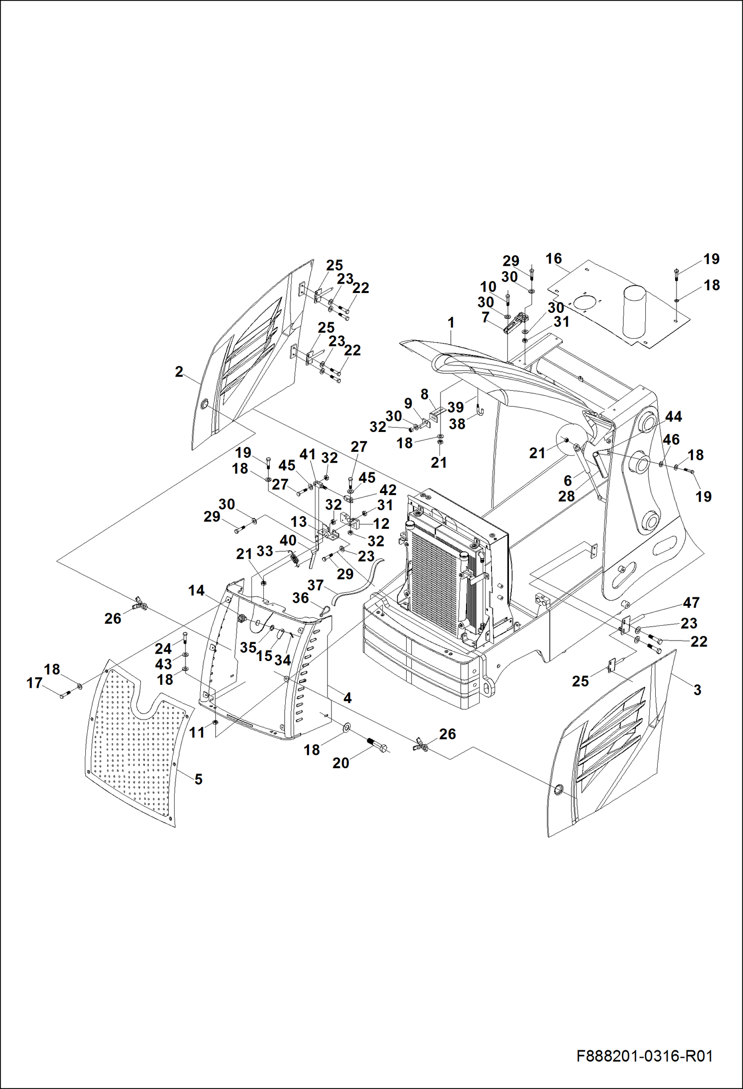 КРЫШКА ДВИГАТЕЛЯ И ДЕТАЛИ ДЛЯ СОЕДИНЕНИЯ УСТРОЙСТВ ИНТЕГРИРОВАННОЙ ИНСТРУМЕНТАЛЬНОЙ СИСТЕМЫ (ITS)