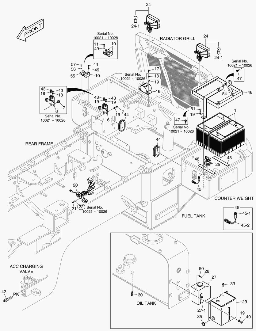 1601 ELECTRIC PARTS - BATTERY & REAR LAMP [10023~]