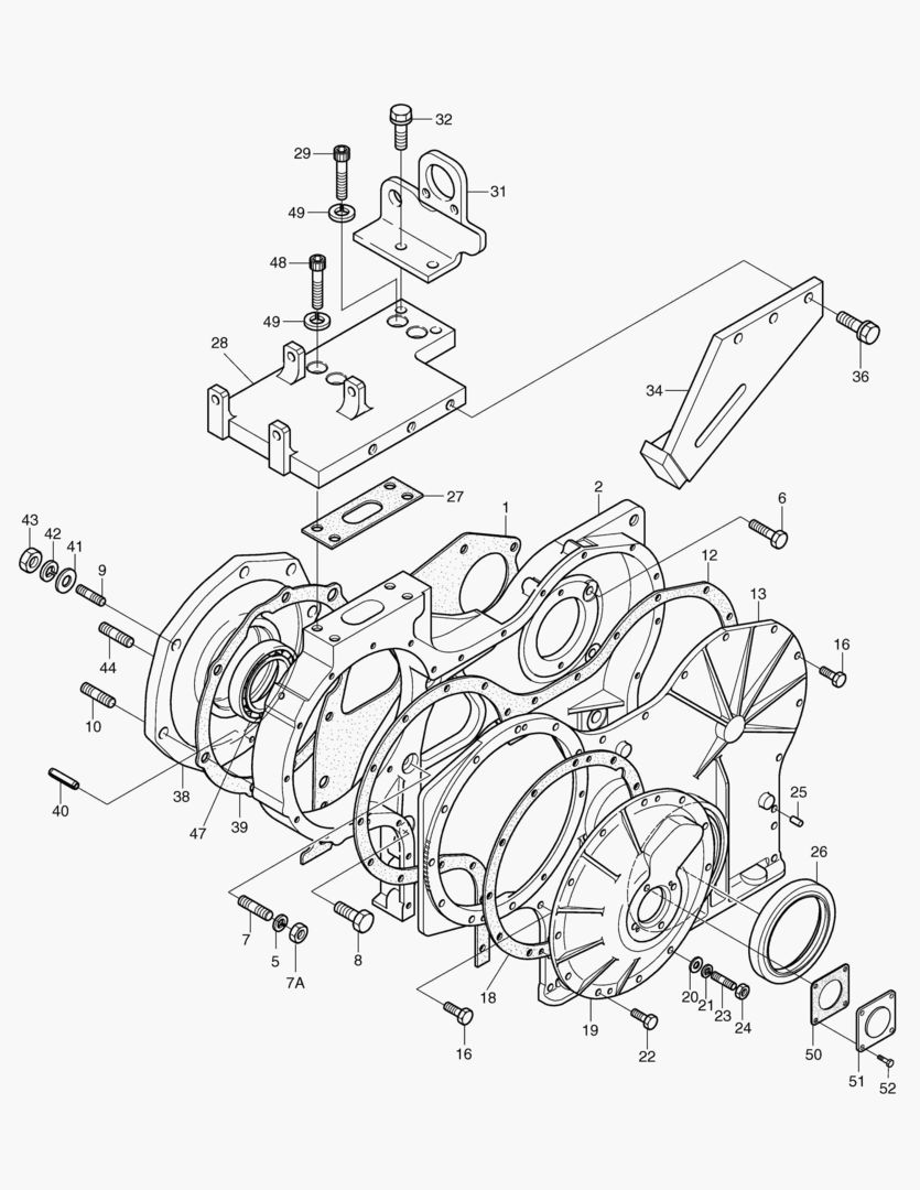 КАРТЕР РАСПРЕДЕЛИТЕЛЬНЫХ ШЕСТЕРЕН
