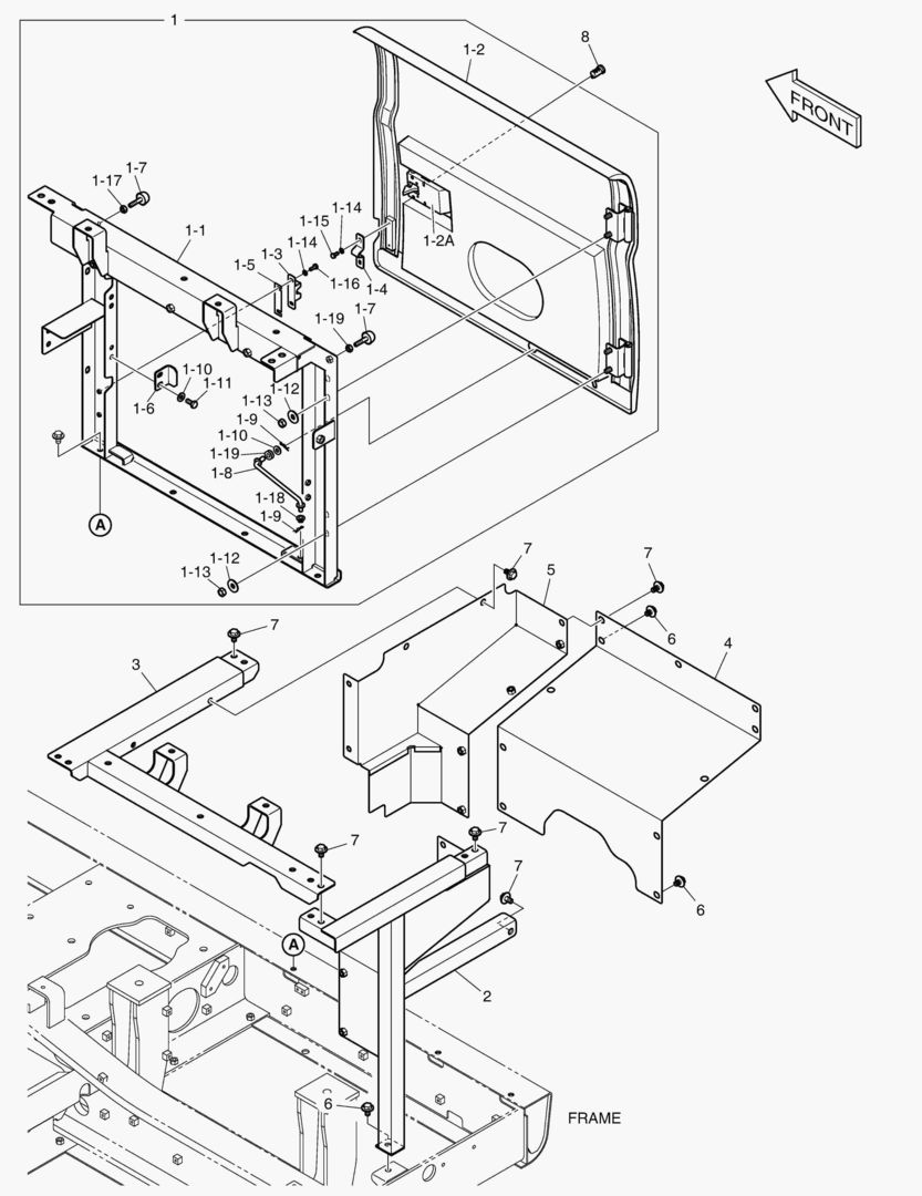 КРЫШКА - МЕСТО НАСОСА