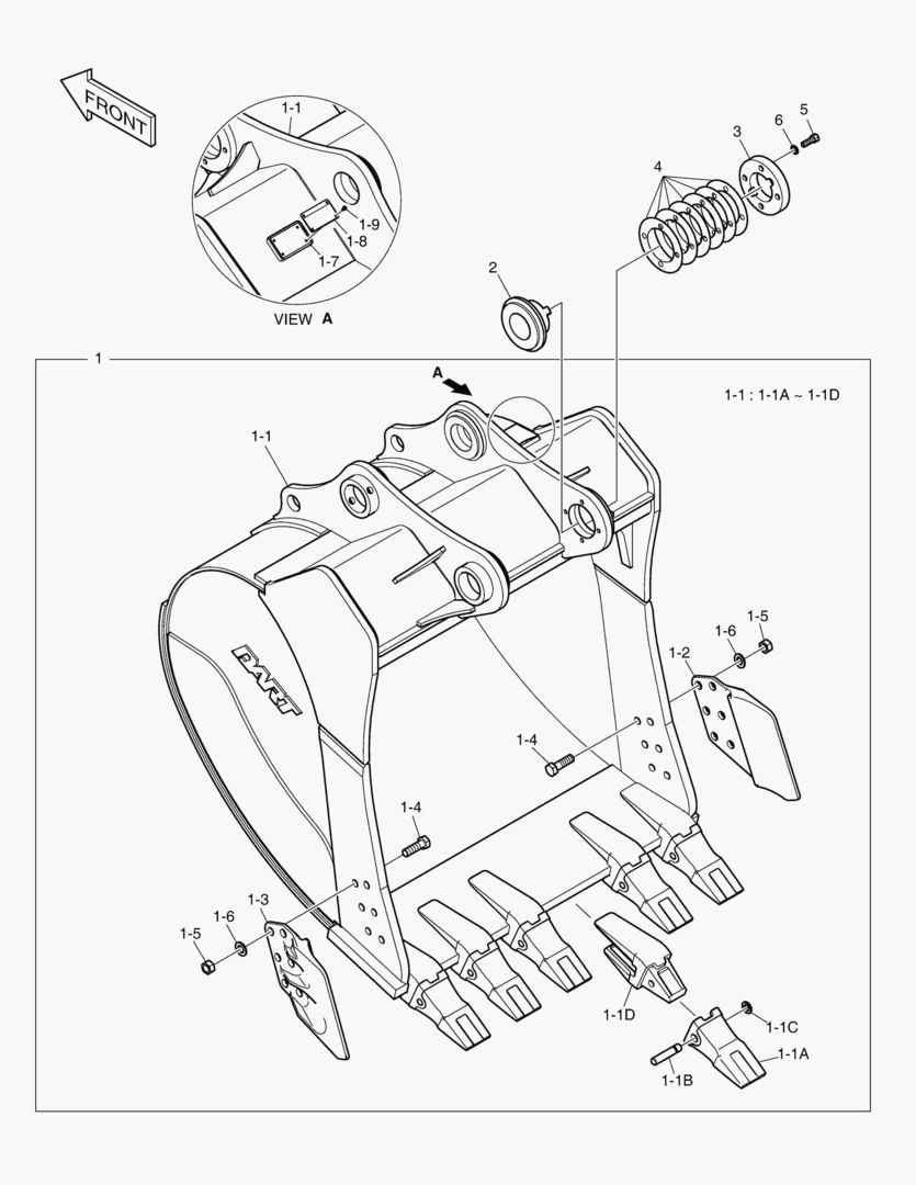 6960 BUCKET ASS`Y - 1.79mВі(57`) - H.D