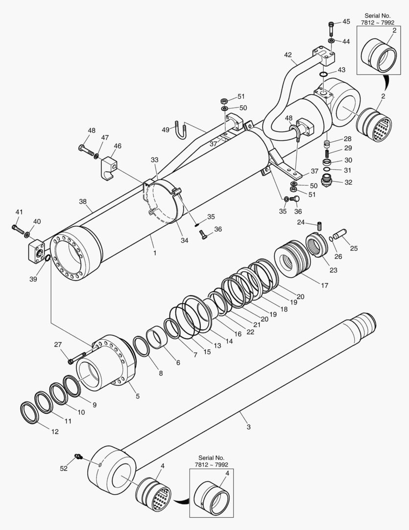 Спецтехника 4361 ARM CYLINDER - ARTI. BOOM(ARM 2.4m) [7812~] - главное фото