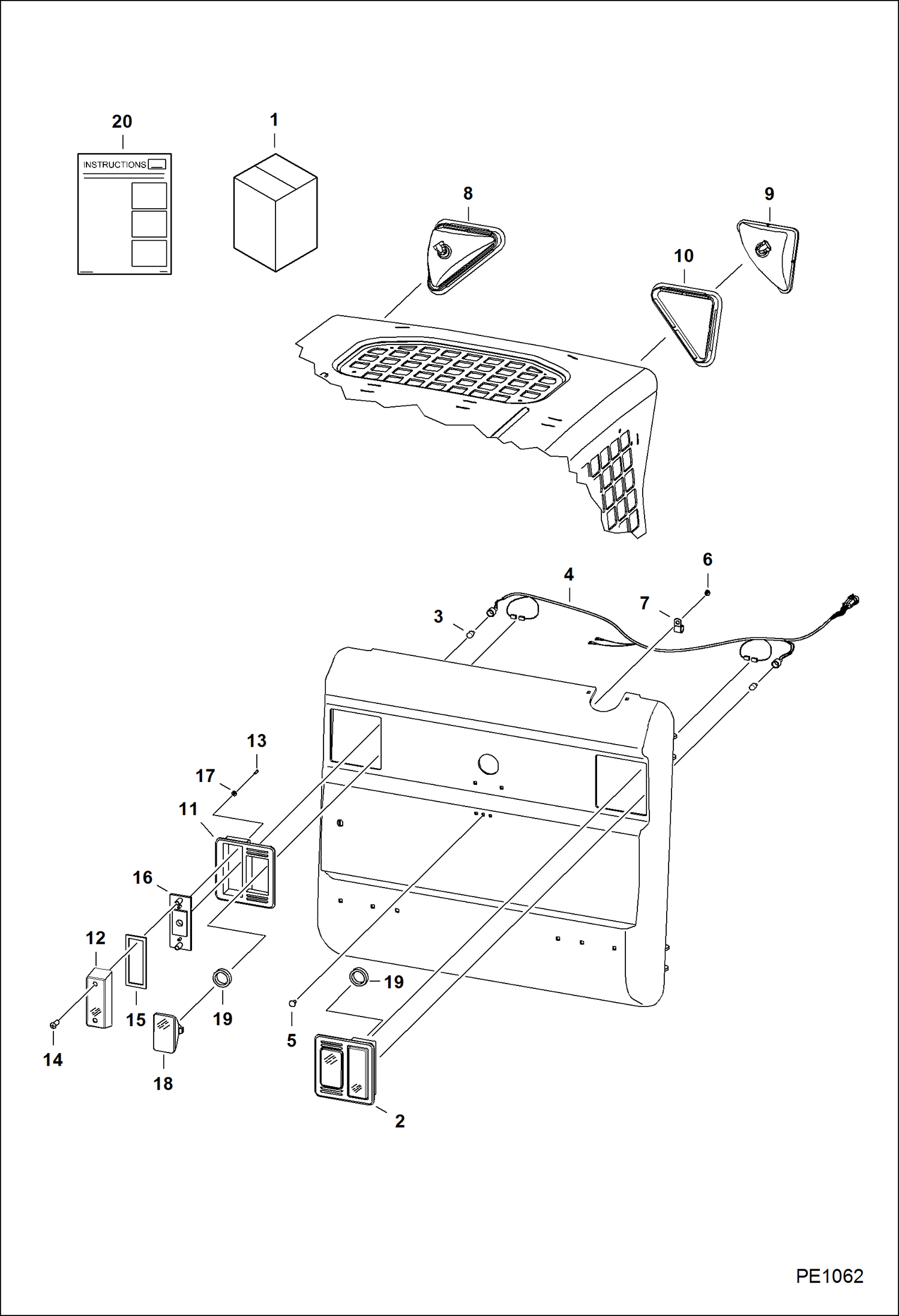 Схема КОМПЛЕКТ УСТРОЙСТВ ОСВЕЩЕНИЯ