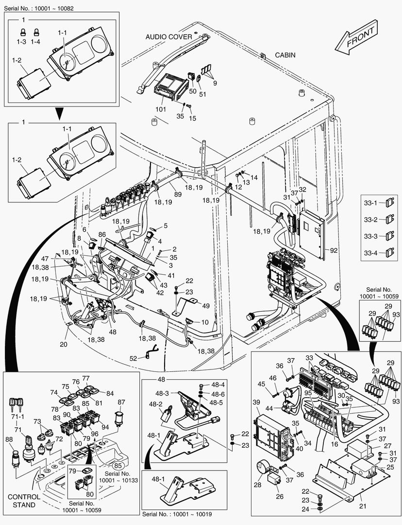 ЭЛЕКТРИЧЕСКИЕ ЗАПЧАСТИ - КАБИНА