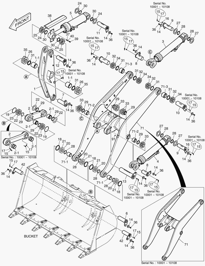 РУКОЯТЬ ПОГРУЗЧИКА В СБОРЕ
