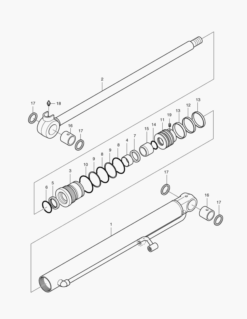 ЦИЛИНДР ПОВОРОТА СТРЕЛЫ