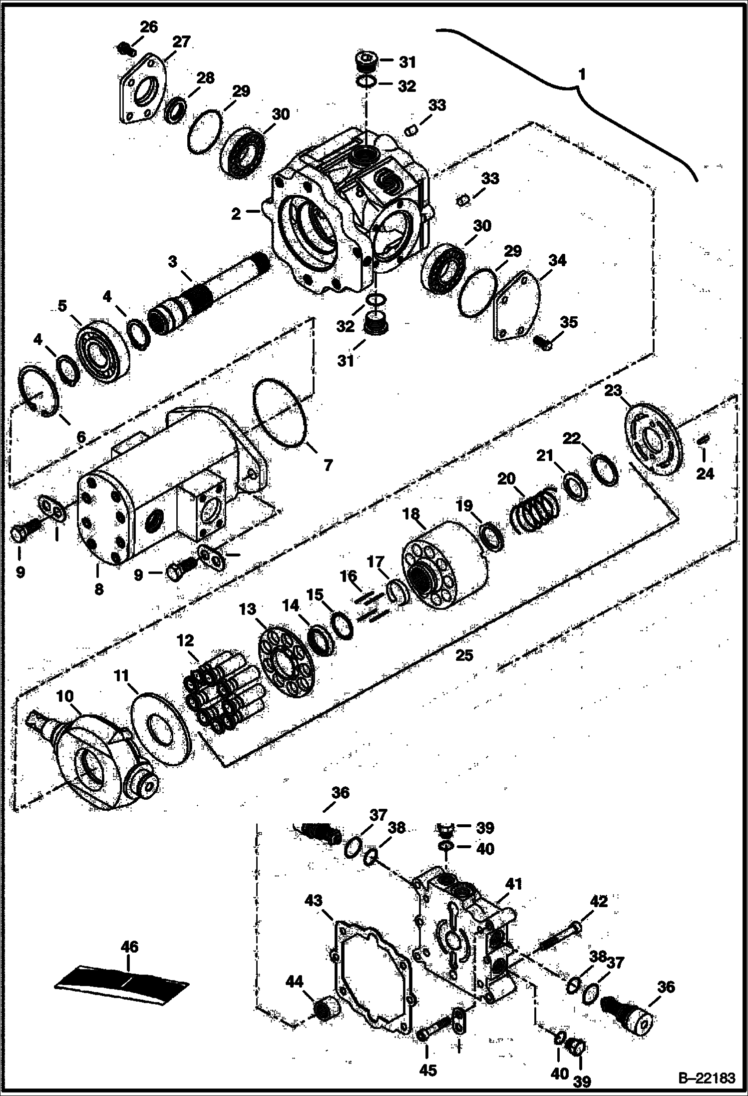 ГИДРОСТАТИЧЕСКИЙ НАСОС (С ВНЕШНИМ НАГНЕТАТЕЛЬНЫМ НАСОСОМ) (ПРАВОСТОРОННИЙ)