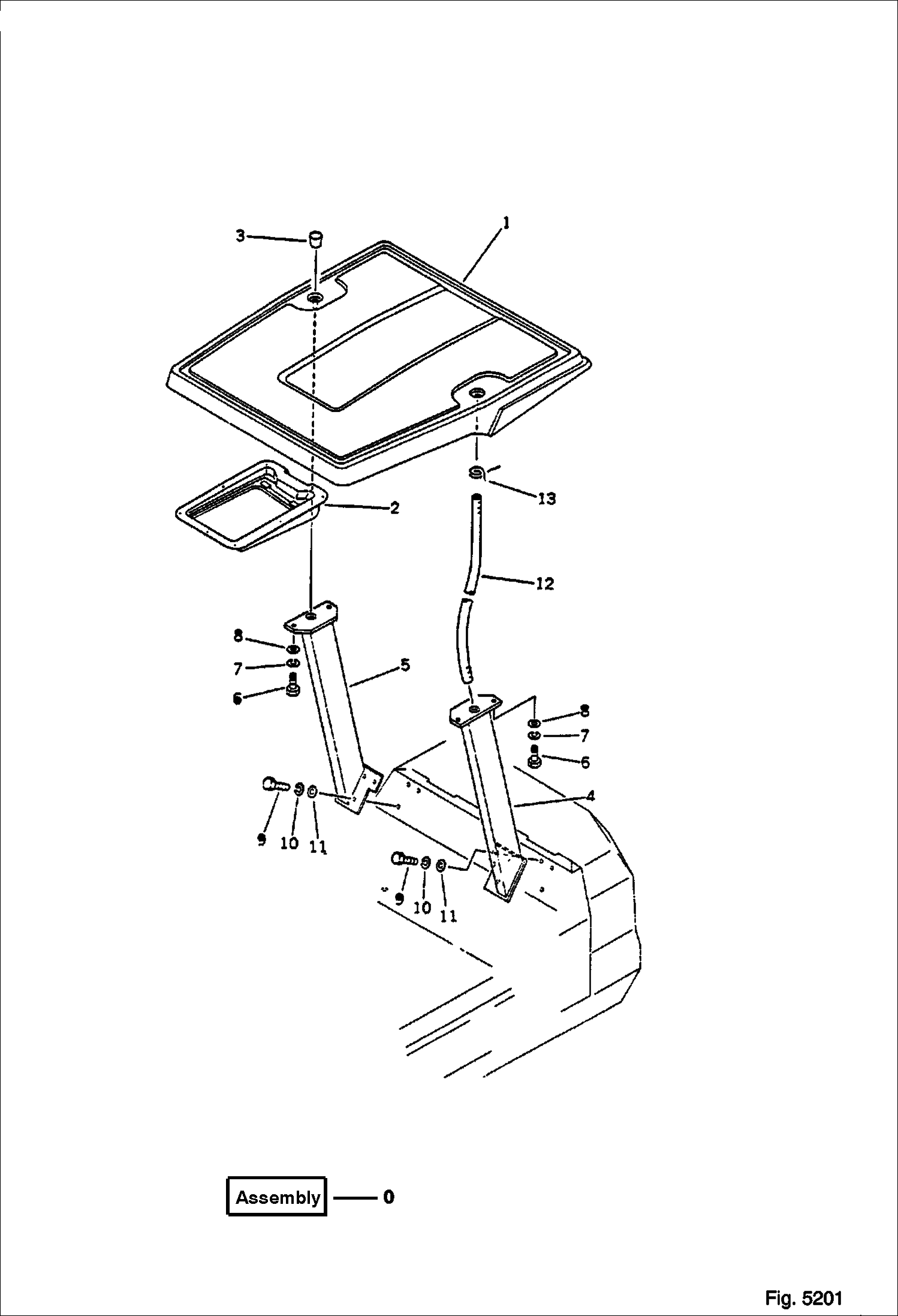 Схема КРЫША НАД СИДЕНЬЕМ ВОДИТЕЛЯ