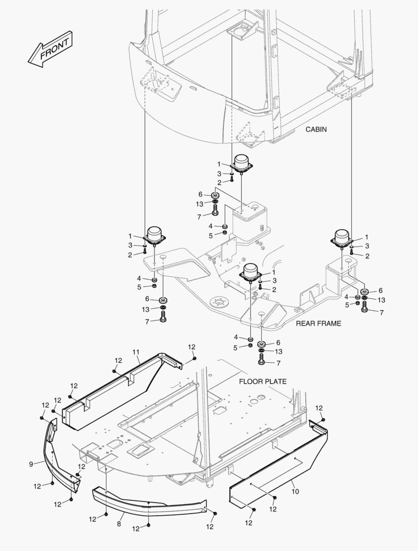 УСТАНОВКА КАБИНЫ