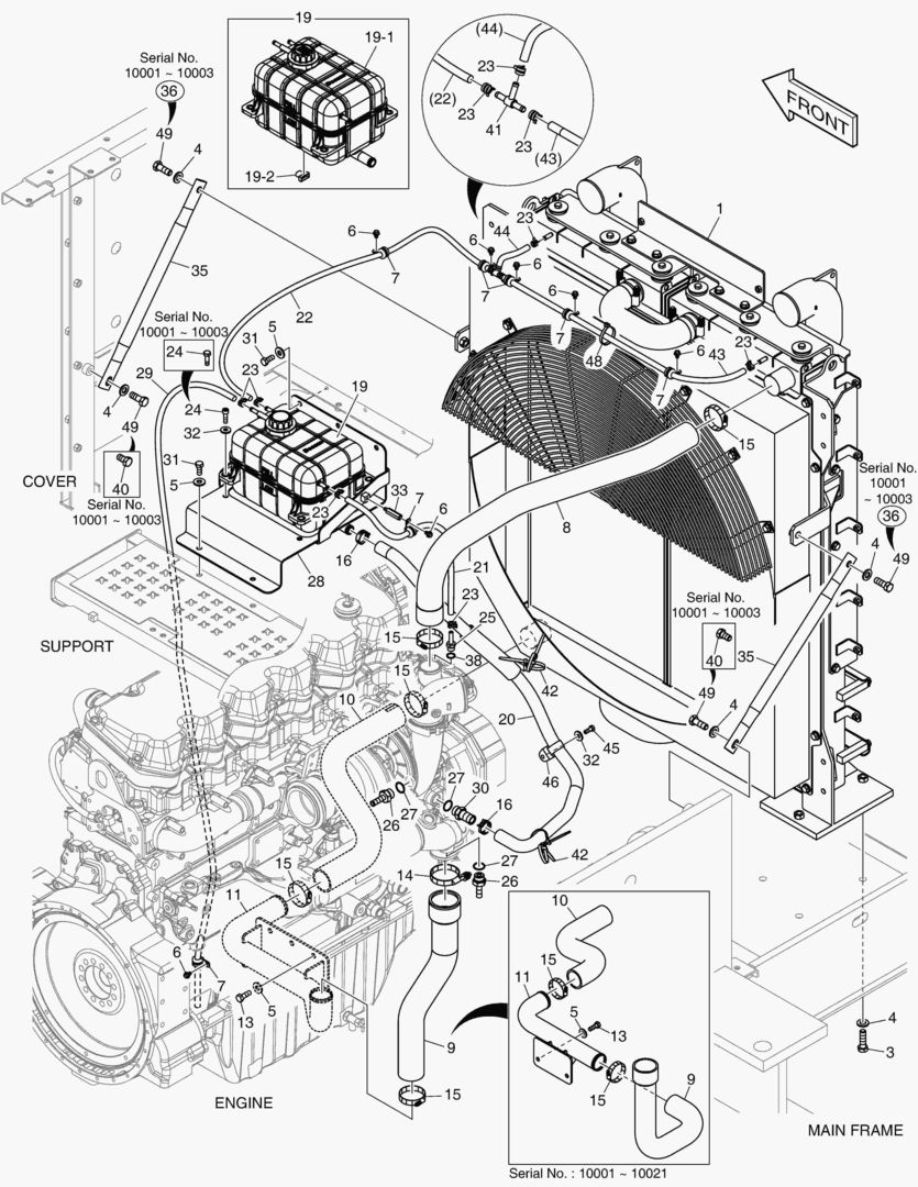 ОПОРТНЫЙ УЗЕЛ РАДИАТОРА