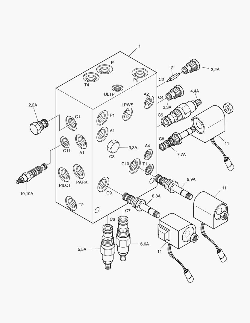 3450 BRAKE & PILOT SUPPLY VALVE