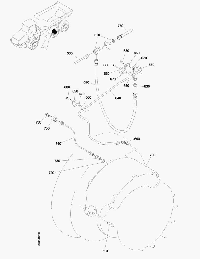 G160-18 CALIPER LH; FRONT TANDEM. [710045~]