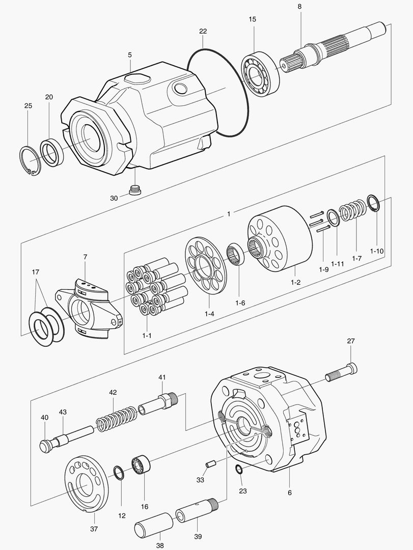 ОСНОВНОЙ НАСОС - РОТОР В СБОРЕ