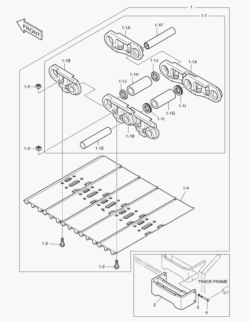 6571 TRACK SHOE - 800G [5697~]