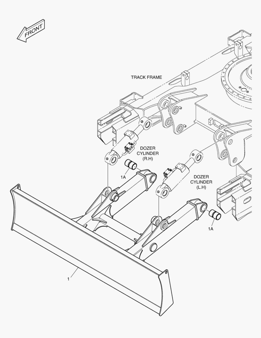 БУЛЬДОЗЕРНЫЙ ОТВАЛ - 2990 мм