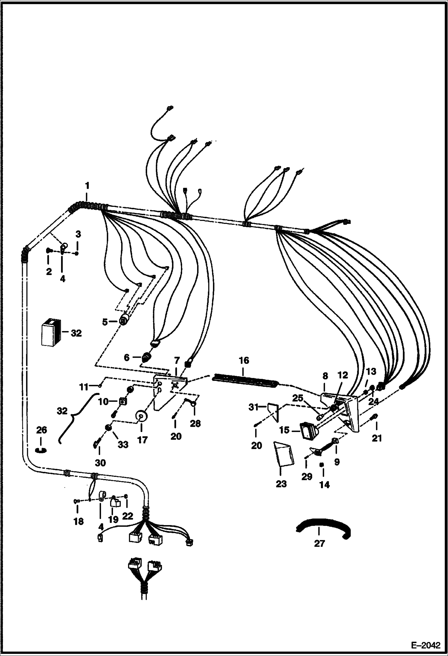 ЭЛЕКТРОСХЕМА КАБИНЫ (С B.O.S.S. (ОПЦИЯ))