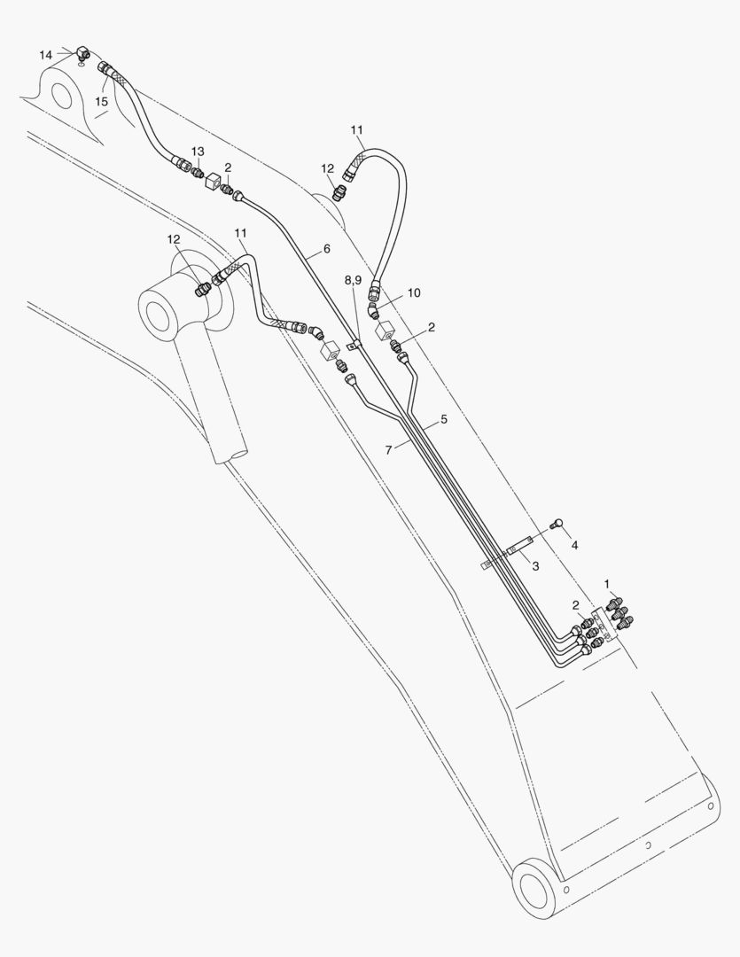 ТРУБОПРОВОД СМАЗОЧНОЙ СИСТЕМЫ-5.8 м