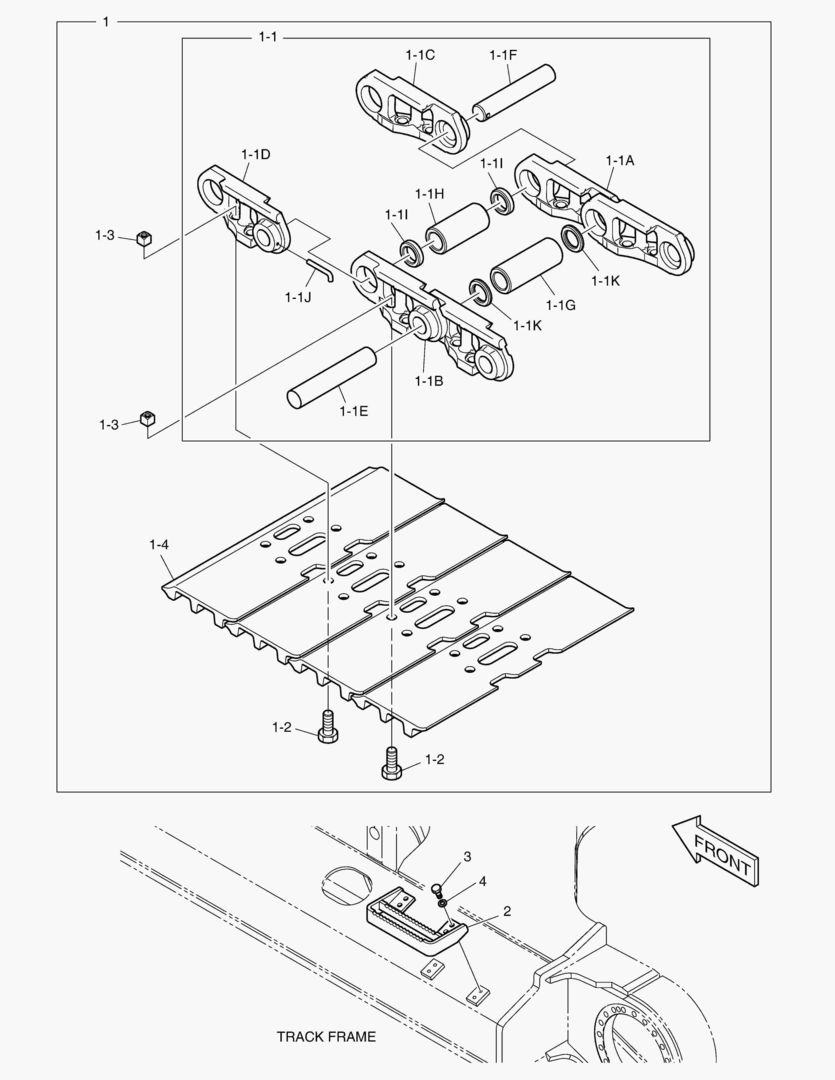 6310 TRACK SHOE ASS`Y - 750G [5001~5182]