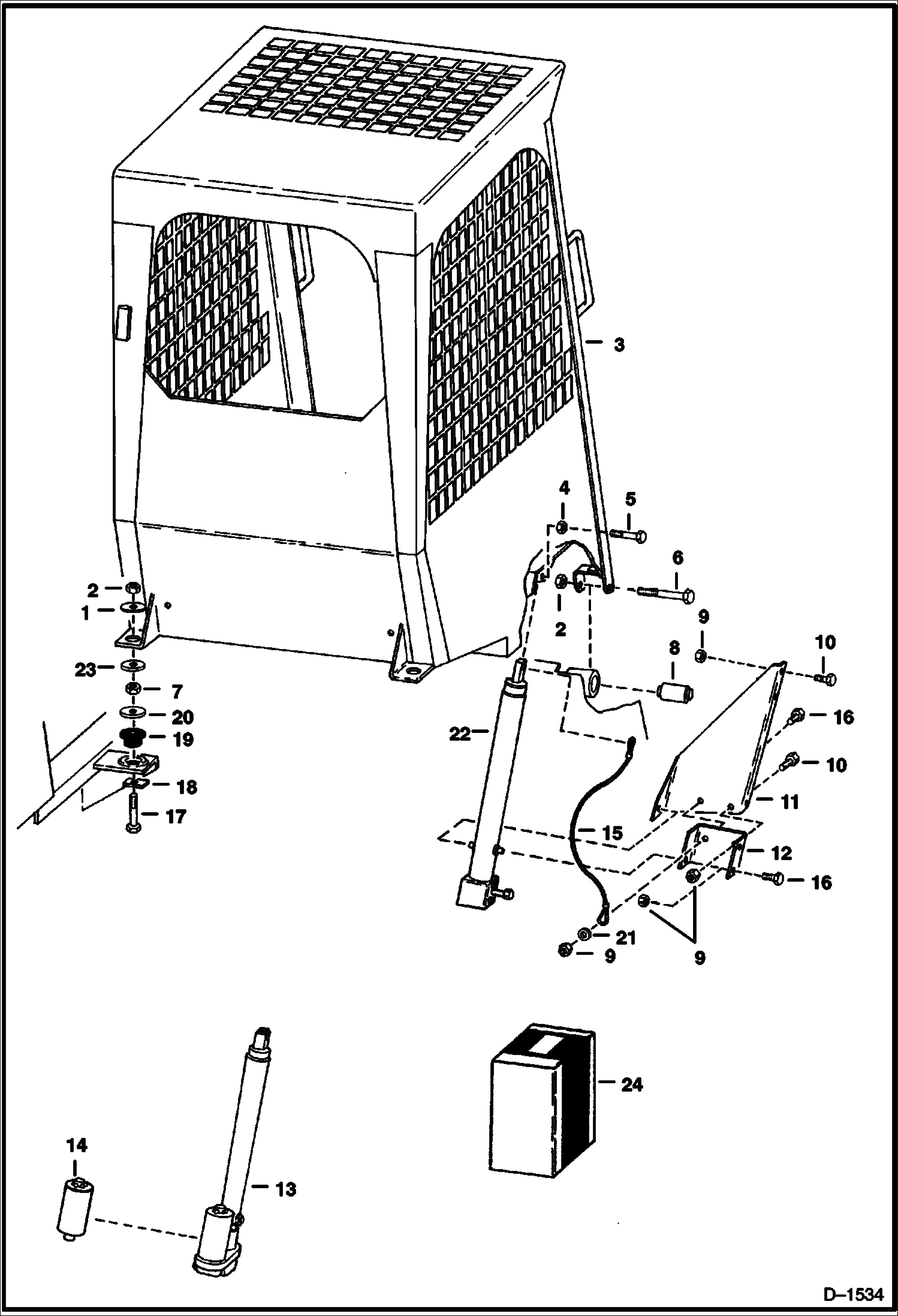 Схема МОНТАЖ КАБИНЫ