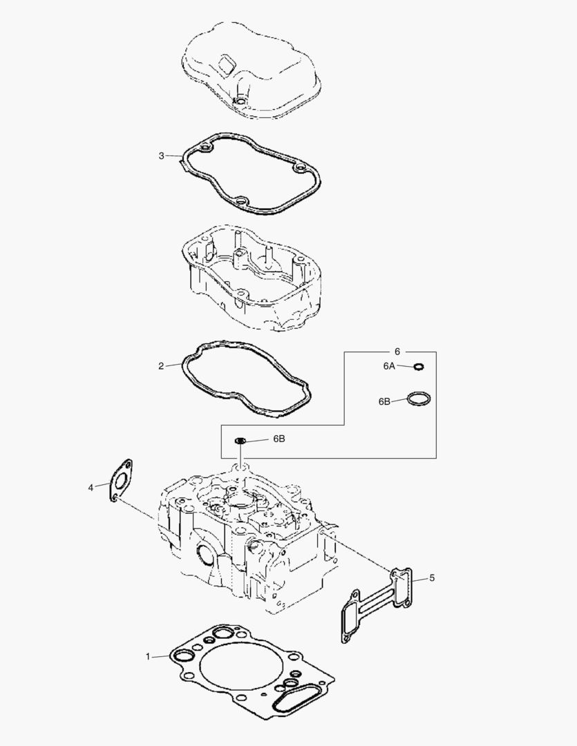 Схема G011-64 GASKET KIT CYLINDER HEAD