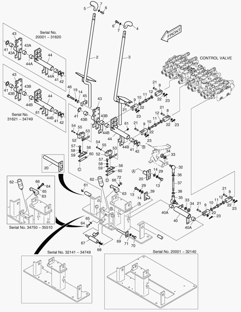 6110 LEVER ASS`Y-TRAVEL ALARM [20001~37375]