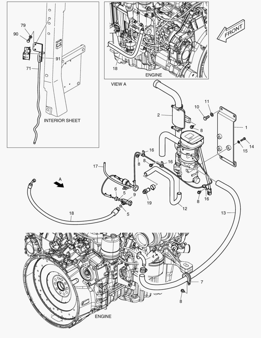 Схема МОНТАЖ ДИЗЕЛЬНОГО НАГРЕВАТЕЛЯ