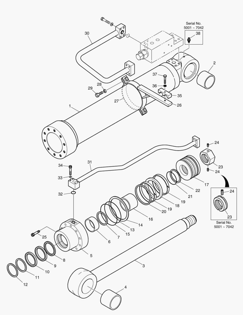 Спецтехника 4490 BOOM CYLINDER - L.H.(LOCK VALVE) [5001~7126] - главное фото